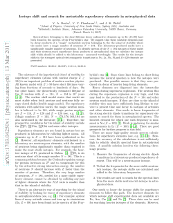 Isotope shift and search for metastable superheavy elements in