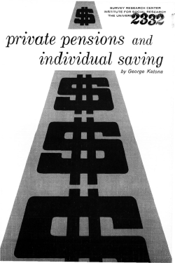 private pensions and individual saving