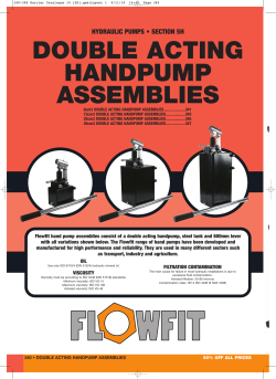 25cm3 DOUBLE ACTING HANDPUMP