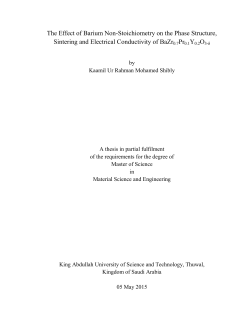 The Effect of Barium Non-Stoichiometry on the Phase Structure