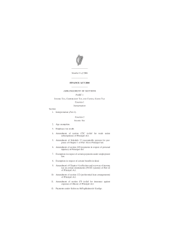 FINANCE ACT 2004 - Houses of the Oireachtas