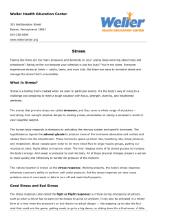Stress - Weller Center