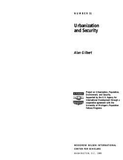 Urbanization and Security