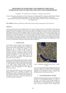 Neyshabour Subsidence Monitoring using Interferometric SAR