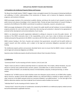 Intellectual Property Policies and Processes