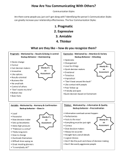 Communication Styles (summary)
