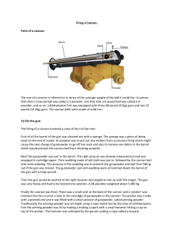 Firing a Cannon - Littlehampton Fort