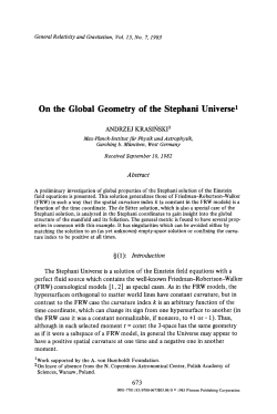 On the global geometry of the stephani universe