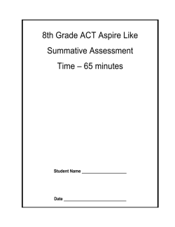 8th Practice Test (PDF Version)