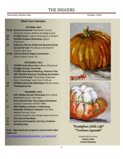 Oct 2014 - Dorchester Garden Club