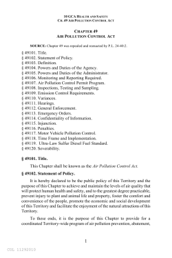 Air Pollution - Unified Courts of Guam