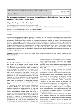 Performance Analysis of Conjugate descent learning Rule of Feed