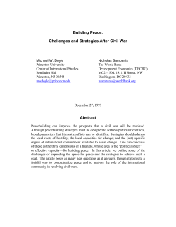 Challenges and Strategies After Civil War