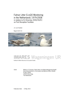 IMARES Wageningen UR
