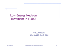 Low Energy Neutrons