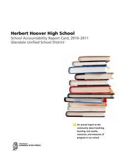 Herbert Hoover High School - Glendale Unified School District