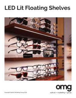 LED Lit Floating Shelves - Optical Marketing Group