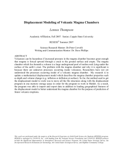 Displacement Modeling of Volcanic Magma Chambers