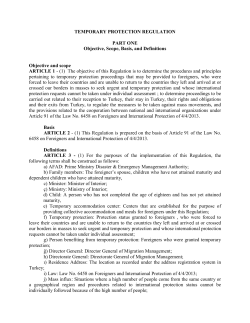 Temporary Protection Regulation