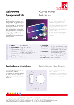 Curved Mirror Substrates