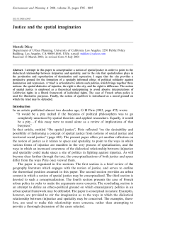 Justice and the spatial imagination - Accueil HAL-ENPC