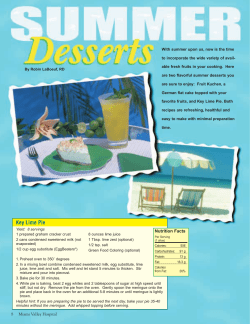 Key Lime Pie - Miami Valley Hospital