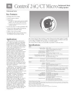 Page 1 - JBL Professional