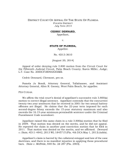 Dennard v. State - Fourth District Court of Appeal