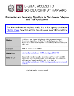 Compaction and Separation Algorithms for Non