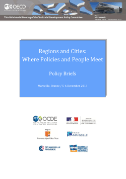 Regions and Cities: Where Policies and People Meet