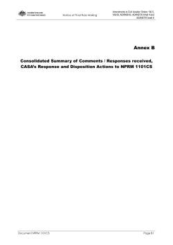 nfrm1101cs-annexb - Civil Aviation Safety Authority