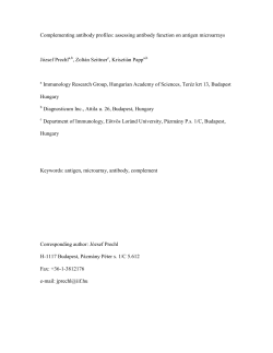Complementing antibody profiles: assessing antibody function on