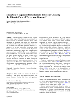 Speciation of Superions from Humans: Is Species