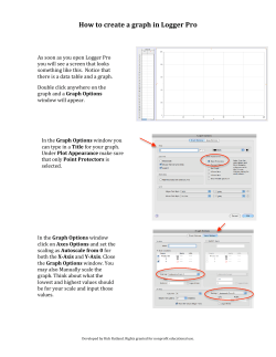How to create a graph in Logger Pro
