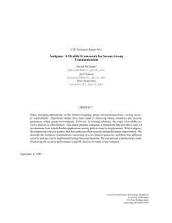 Antigone: A Flexible Framework for Secure Group