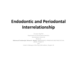 Endodontic and Periodontal Interrelationship