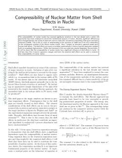 Compressibility of Nuclear Matter from Shell Effects