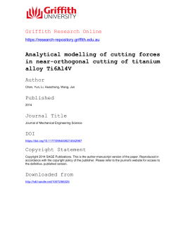 Analytical modelling of cutting forces in near