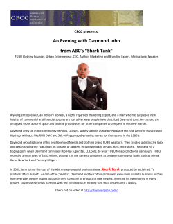 An Evening with Daymond John from ABC`s &ldquo;Shark Tank&rdquo;