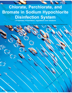 Chlorate, Perchlorate, and Bromate in Sodium Hypochlorite