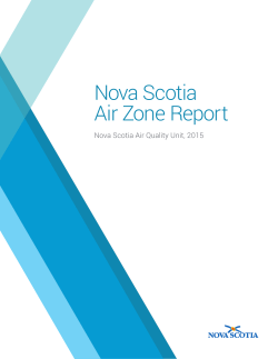 Nova Scotia Air Zone Report
