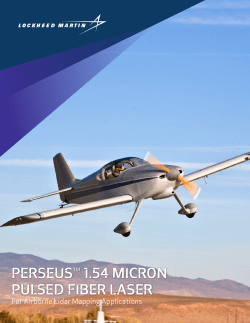 perseus&trade; 1.54 micron pulsed fiber laser