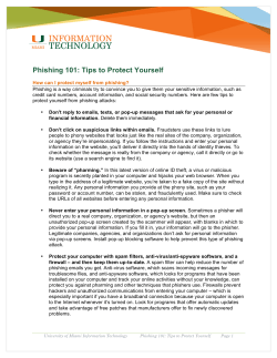 Phishing 101: Tips to Protect Yourself