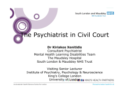 Civil Court 2016 KX - South London and Maudsley NHS Foundation