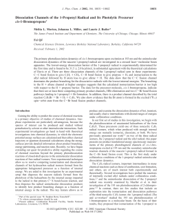 Dissociation Channels of the 1-Propenyl Radical