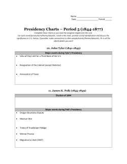 Period 5 Presidency Charts - Bremerton School District
