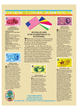 President Mancham featuring on the stamps of Seychelles