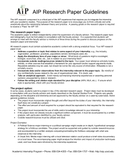 AIP Research Paper Guidelines