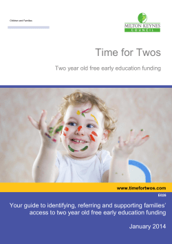 Time for Twos - Milton Keynes Council