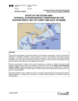 state of the ocean 2004: physical oceanographic